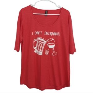 Anvil Lazy Ballerina Winery Wine Beer Graphic T-shirt Top